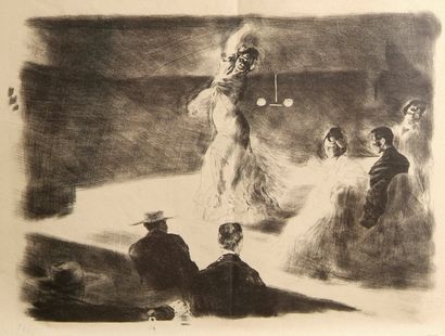 Alexandre LUNOIS (1863-1916). A l'Imparcial.. 1897. Lithographie. 440 x 325. André...