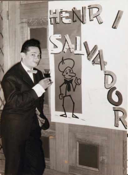 Henri Salvador, 1957. Tirage argentique d'époque...