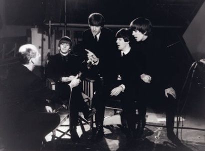 Les Beatles en interview pour la promotion...