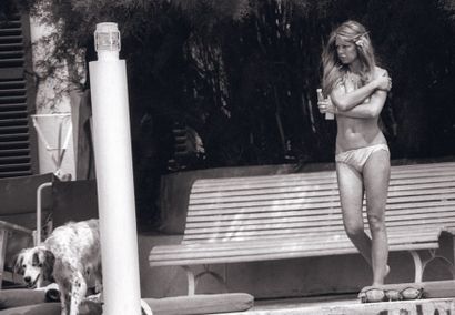 Francis APESTEGUY (né en 1952) Brigitte Bardot sur le ponton de la Madrague à Saint-...