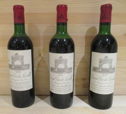 null 6 bouteilles CHÂTEAU LEOVILLE LAS CASES, GCC2 St Julien, 1973 (5 H.E - 1 M.E...