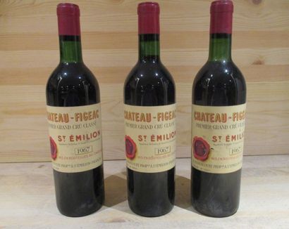 null 6 bouteilles CHÂTEAU FIGEAC, GCC1B St Emilion, 1967 (3 T.L.B - 3 H.E. - e.t...