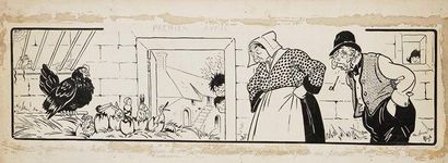 Michel Liébaux dit MICH (1881-1923) 
- Que le nouvel an arrive..., vers 1922
Dessin...