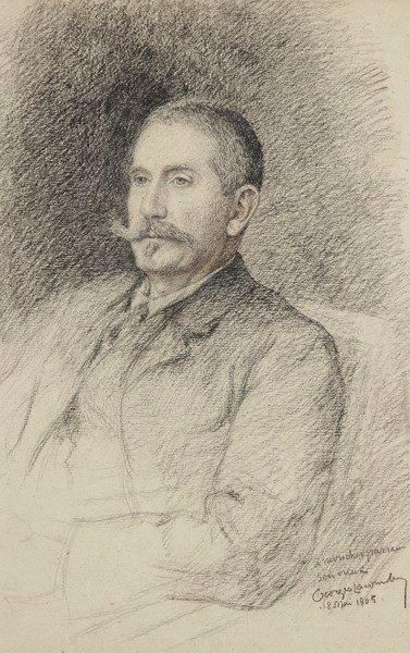 Georges LACOMBE (1868-1916) 
Portrait de Georges Giacomelli, parrain de l'artiste,...
