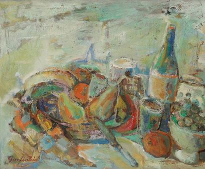 David GARFINKIEL (1902-1970) 
Nature morte
Huile sur toile.
Signée en bas à gauche.
50...