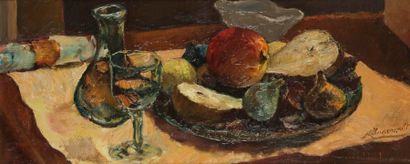 Jean-Louis BOUSSINGAULT (1883-1943) 
Nature morte à la coupe de fruits
Huile sur...