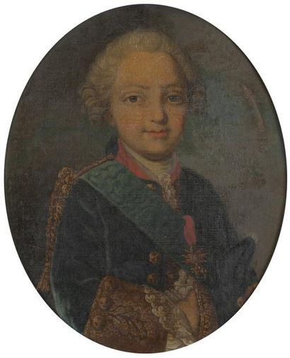 École FRANçAISE vers 1780, entourage de Jean-Martial FREDOU Portrait du duc de Berry...