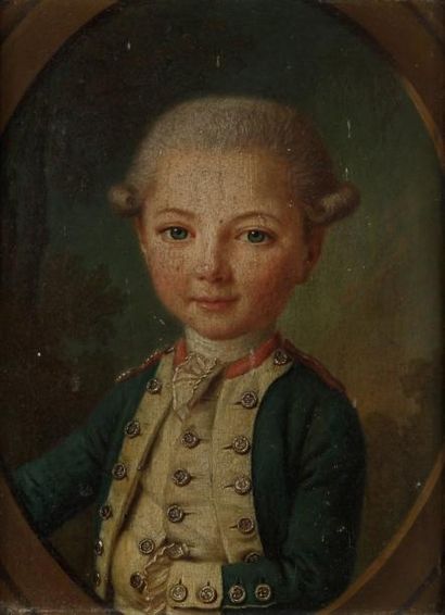 École FRANÇAISE vers 1790 Portrait présumé d'Amédée-Bretagne-Malo de Durfort, duc...
