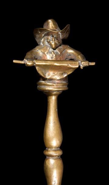null [PESSAH] PERFORATEUR À MATZOT États-Unis, XIXe siècle. Bronze. Longueur: 14...