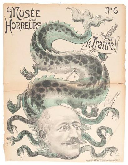 [DREYFUS]. Victor LENEPVEU Le Musée des horreurs. 1899-1900. Suite de 52+5 caricatures...