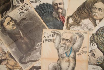 [DREYFUS]. Victor LENEPVEU Le Musée des horreurs. 1899-1900. Suite de 52+5 caricatures...