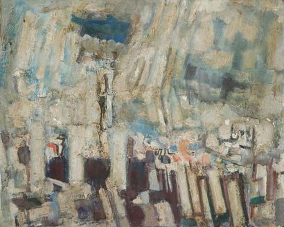 Alexandre Sasha GARBELL [russe] (1903-1970) 
Londres, les cheminées, 1959
Huile sur...