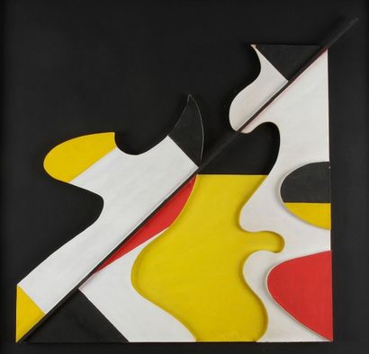 Étienne BEOTHY [hongrois] (1897-1961) 
Metaplastique III, [1938] 
Assemblage de bois...