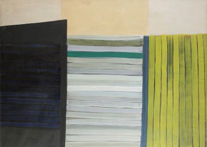 Eduardo JONQUIERES [argentin] (1918-2 000) 
Composition, vers 1960
Huile sur toile.
Porte...