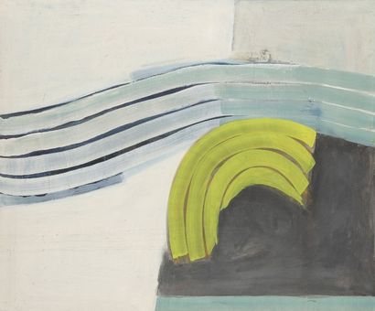 Eduardo JONQUIERES [argentin] (1918-2 000) 
Composition, vers 1960
Huile sur toile.
Porte...
