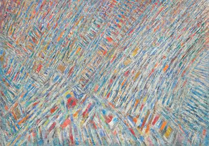 Jacques GERMAIN (1915-2001) 
Composition
Huile sur toile.
Non signée.
81 x 116 c...