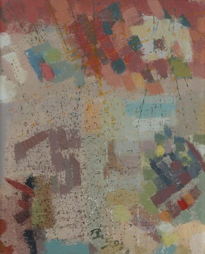 Camille BRYEN (1907-1977) 
Composition
Huile sur toile.
Signée en pied.
46 x 38 ...