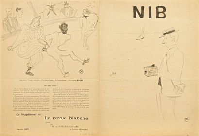 Henri de TOULOUSE-LAUTREC (1864-1901) Nib. Supplément à la Revue Blanche. Janvier...