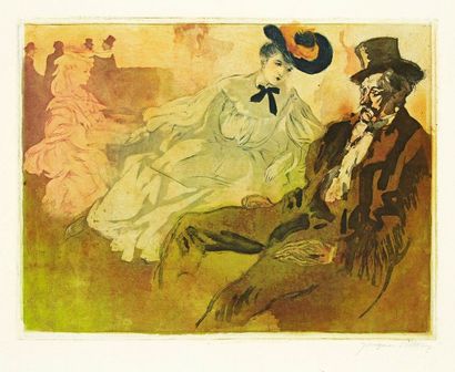 Jacques Villon (Gaston Duchamp, dit) (1875-1963) 
 Nevers à Paris, ou Le Fêtard....