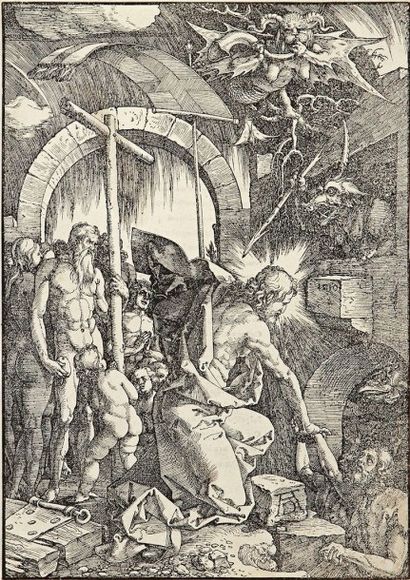 Albrecht Dürer (1471-1528) 
 La Rédemption des ancêtres, ou Le Christ aux limbes....