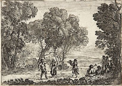 Claude Gellée, dit Le Lorrain (1600-1682) 
 La Danse sous les arbres. Vers 1637....
