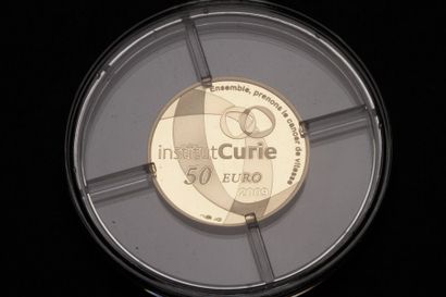 null 1 Pièce de 50 euros en or BE 2009 Institut Curie. 100 ans d'innovation. Or 920/1000....
