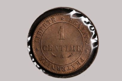 null 1 Lot de 5 pièces de 1 centime Cérès 1882 A. Sous sachet individuel.