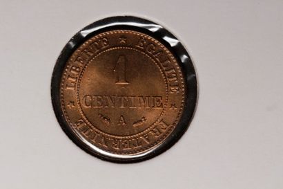 null 1 Lot de 6 pièces de 1 centime Cérès 1884 A. Sous sachet individuel.
