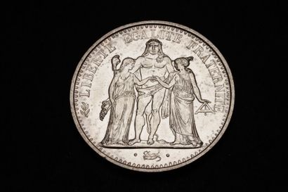 null 1 Lot de 24 pièces de 10 F argent Hercule 1972.