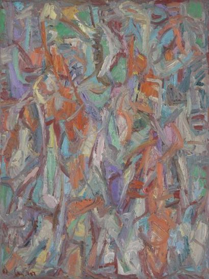 David LAN-BAR [polonais] (1912-1987) 
Composition, 1967
Huile sur toile.
Signée et...