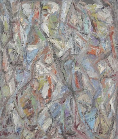 David LAN-BAR [polonais] (1912-1987) 
Composition, 1967
Huile sur toile.
Signée et...