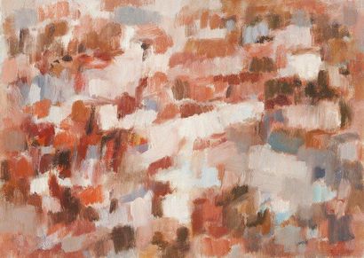 Laure PLACIDE (1917-?) 
Composition
Huile sur toile.
Porte le cachet de la vente...