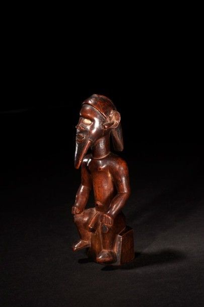 null Statuette BEMBE (Rép. du Congo Brazzaville). Statuette fétiche de petite taille...