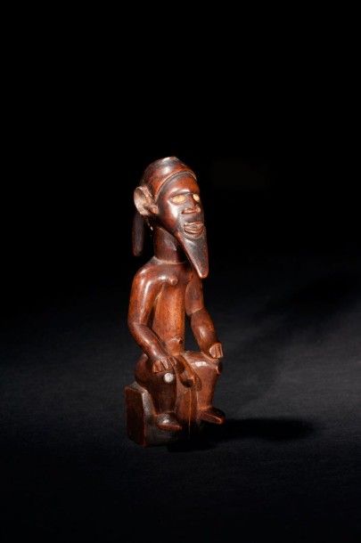 null Statuette BEMBE (Rép. du Congo Brazzaville). Statuette fétiche de petite taille...