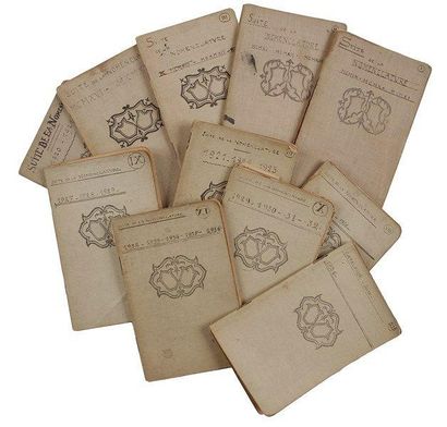Jean-Emile LABOUREUR 2 Cahiers et 12 carnets autographes, 1898-1943; 2 cahiers petit...