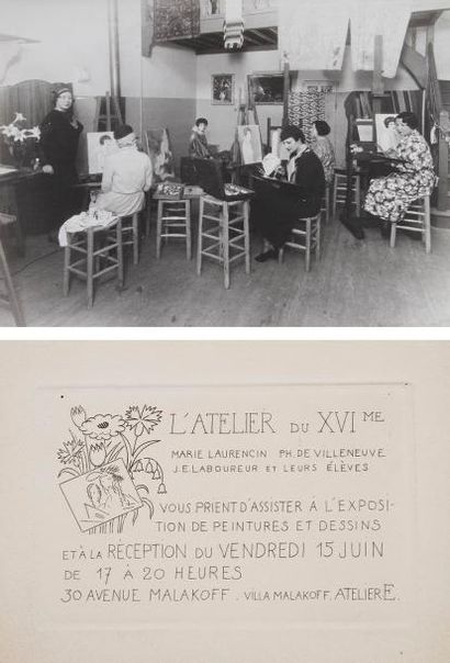 Jean-Émile et Suzanne LABOUREUR Plus de 160 lettres ou pièces concernant L'Atelier...