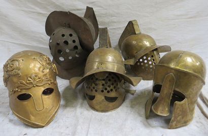 null Lot de 6 casques de gladiateur