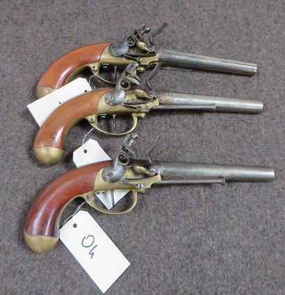 null Lot de 3 pistolets modèle 1777, fabrication italienne