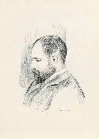 Pierre-Auguste RENOIR (1841-1919) 
Ambroise Vollard. Vers 1904. Autographie. 170...