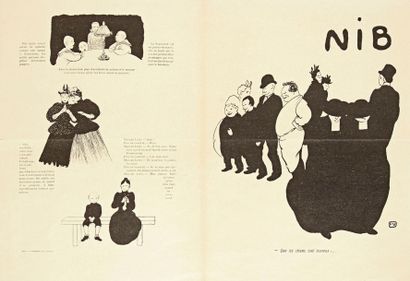 Félix VALLOTTON (1865-1925) 
Nib. Supplément à la Revue Blanche. Février 1895. Texte...