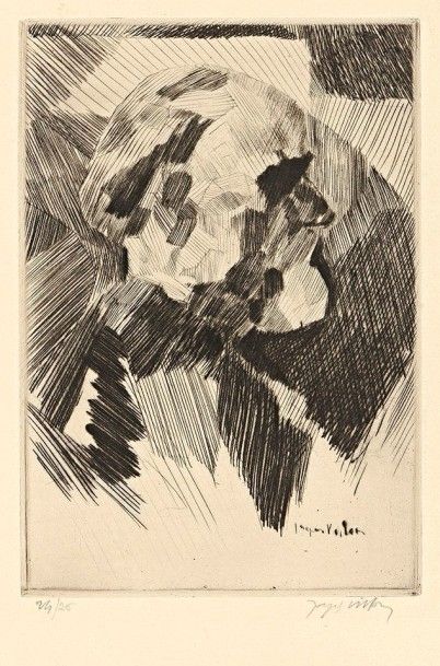 Jacques Villon (Gaston Duchamp, dit) (1875-1963) 
Portrait E. D. (Eugène Duchamp,...