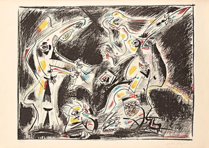 André Masson (1896-1986) 
Judith. 1971. Lithographie. 625 x 480. Impression en couleurs....