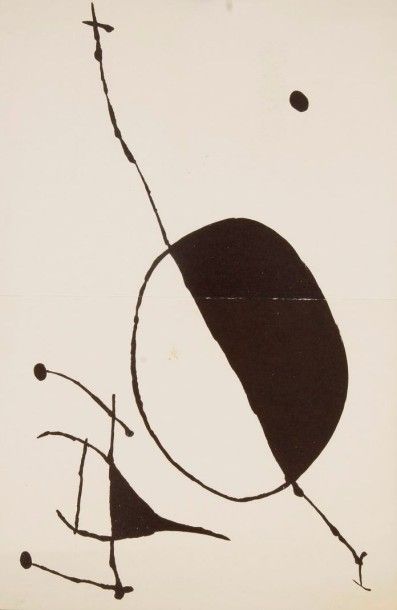Joan MIRO (1893-1983) 
Cartes d'invitation illustrées pour la galerie Matarasso et...