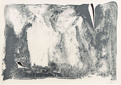 Olivier DEBRE (1920-1999) 
Signe-paysage. 1986. Lithographie. 720 x 490. Pernoud...