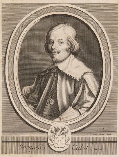 Jacques Lubin (1637-1695) 
Portrait de Jacques Callot
Burin.
(Quelques rousseurs...
