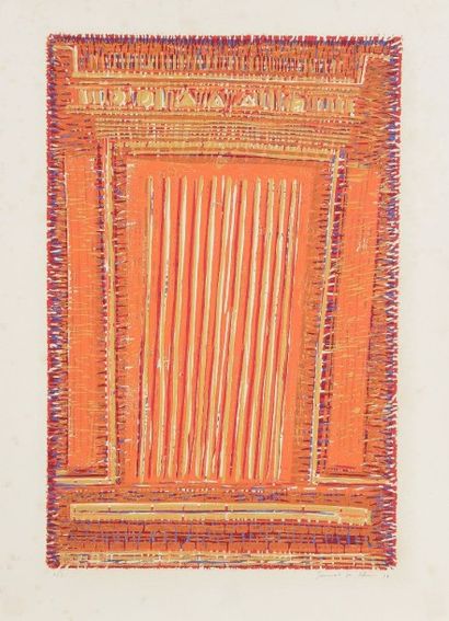 Seund Ja RHEE [coréen] (1918-2009) 
Composition, 1962
Lithographie.
Signée, datée...
