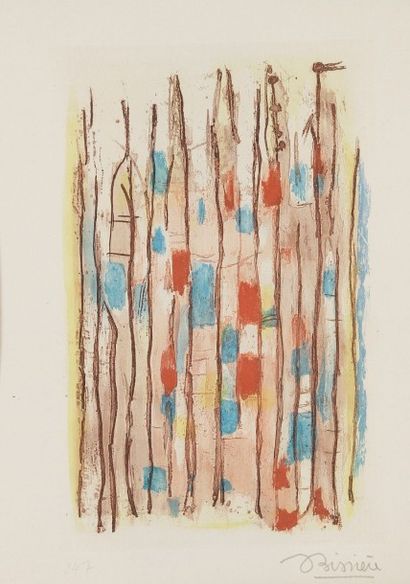 Roger BISSIÈRE (1886-1964) 
Composition
Aquatinte.
Signée.

21 x 13 cm