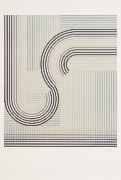 Eusebio SEMPERE (1923-1985) 
Composition cinétique
Lithographie.
Signée et numérotée...