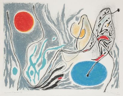 Gustave SINGIER (1909-1984) 
Composition, 1966
Lithographie.
Signée, datée et annotée...