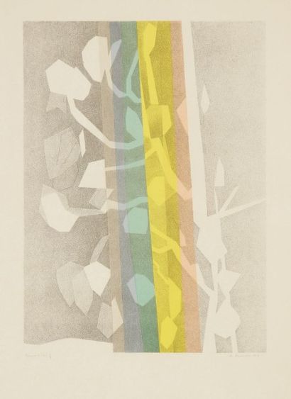 André BEAUDIN (1895-1979) 
Fleurs, 1954
Lithographie.
Signée, datée et annotée Épreuve...